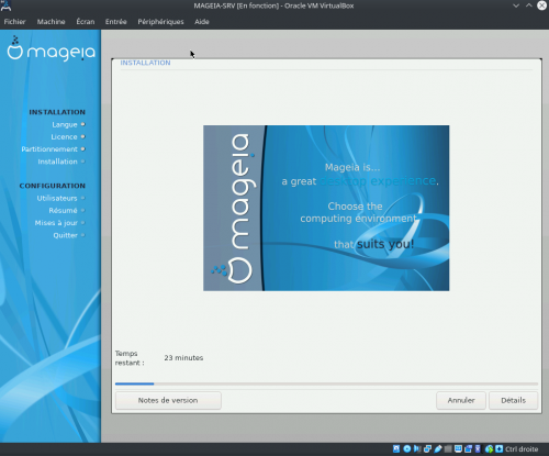 Installation d'un Serveur sous Mageia 8