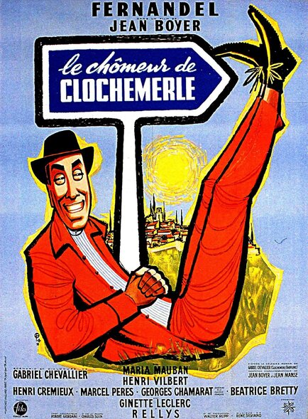LE CHOMEUR DE CLOCHEMERLE -  FERNANDEL BOX OFFICE 1957