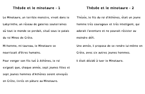 Thésée et le Minotaure