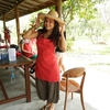 23fev 067 cours de cuisine thai - notre superbe uniforme de marmiton!