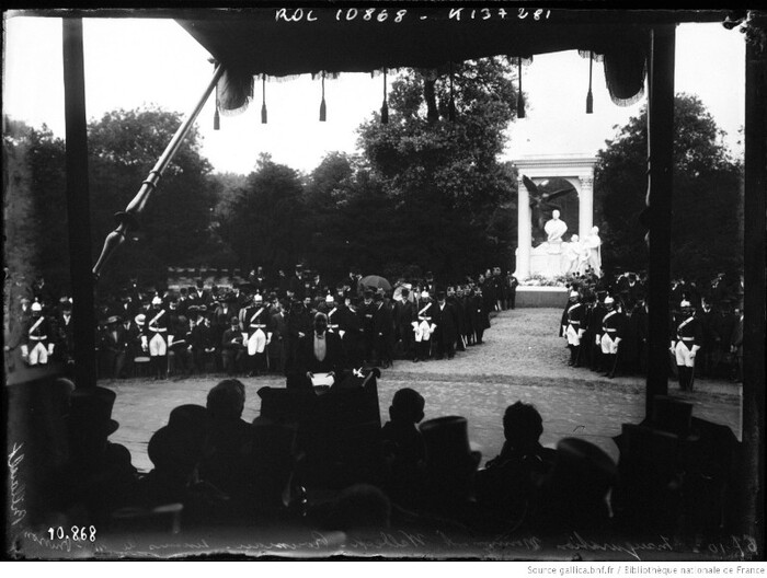 Inauguration aux Tuileries du monument à Waldeck-Rousseau, le 6 juillet 1910