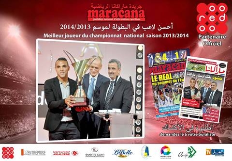 e journal Sportif Maracana félicite le joueur du Mouloudia D\'Alger Hachoud pour le titre de meille