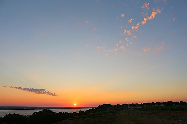 Couché de soleil en Gironde