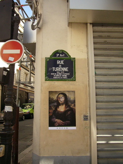 Collage de la Joconde à Paris