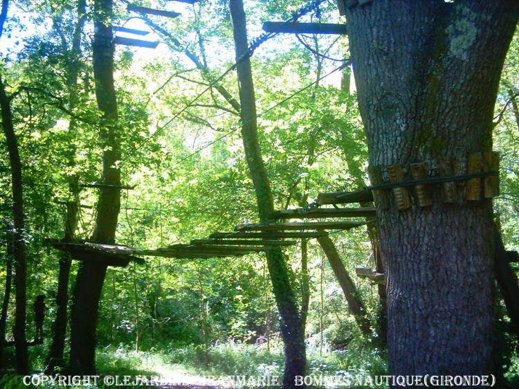 Bommes (Gironde)DESCENTE DU CIRON EN GROUPE SANS ENCADREMENT EN CANOË ... PARCOURS AVENTURE EN HAUTEUR : Parcours accrobranche dans les arbres