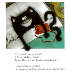 PS/LANGAGE/ Prolongement album "Splat la chat" / Portraits Art et émotions peur/joie