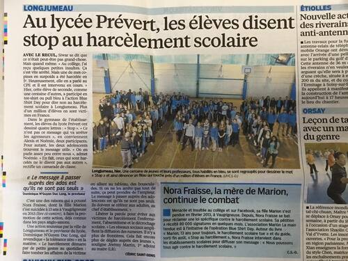 French Blue Shirt Day : Stop au Harcèlement, le jour d'après..