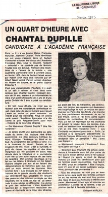 Chantal Dupille témoigne: Decaux,Académie française,édition,conspirationnisme..