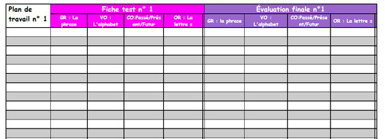 Les fiches-bilans 