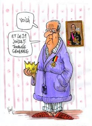 Albert ne sera plus le Roi des belges le 21 juillet (humour).