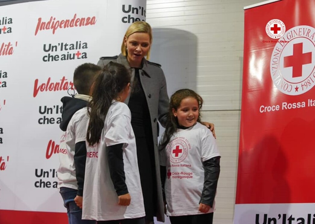 La princesse Charlène inaugure une nouvelle école en Italie