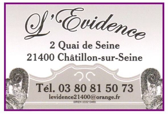 L'excellent  restaurant "L'Evidence" tient toujours toutes ses promesses !