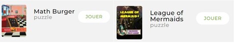 le jeu « Math Burger » et « League of Mermaids » sur Mobijeux