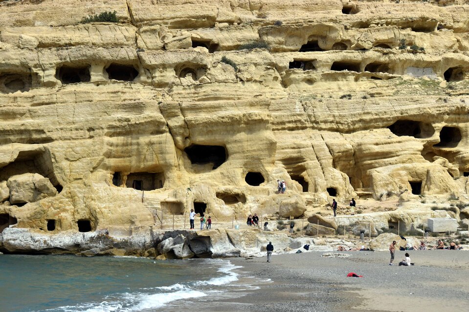 Crête - Matala - Les grottes des hippies