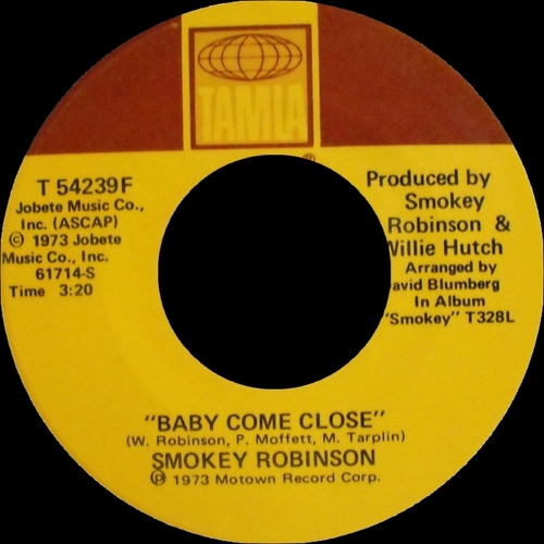 Smokey Robinson Album " Smokey " Tamla Records T 328L [ US ]