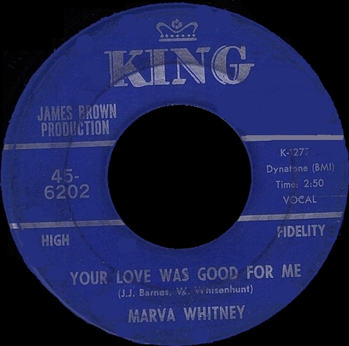 Marva Whitnet : Single SP King Records 45-6202 [ US ]