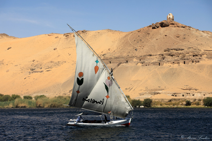 Navigation entre Assouan et le village nubien de Kendaka, Egypte