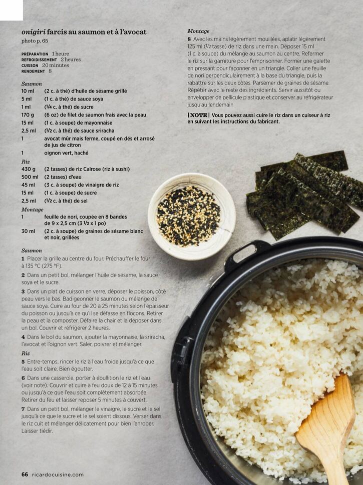 Recettes 24:   Le grand monde du riz (14 pages)