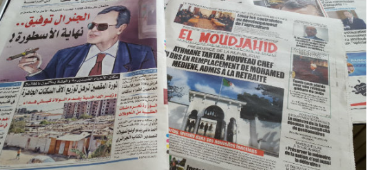 La &quot;démission&quot; du général Toufik à la Une de la presse algérienne.