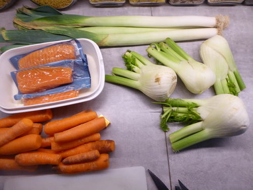 Un Pot-au-Feu express de Saumon