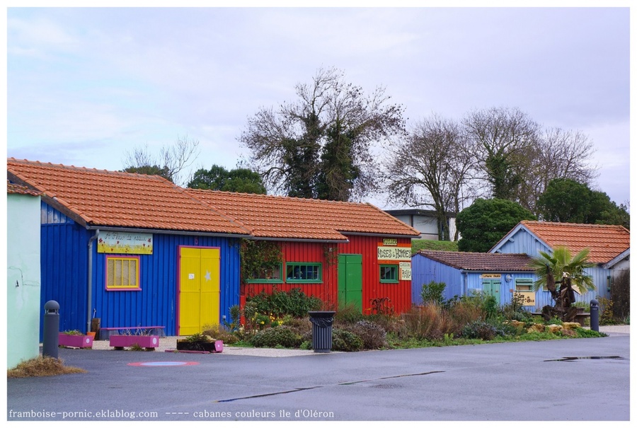 Cabanes colorées de l'île d'Oléron