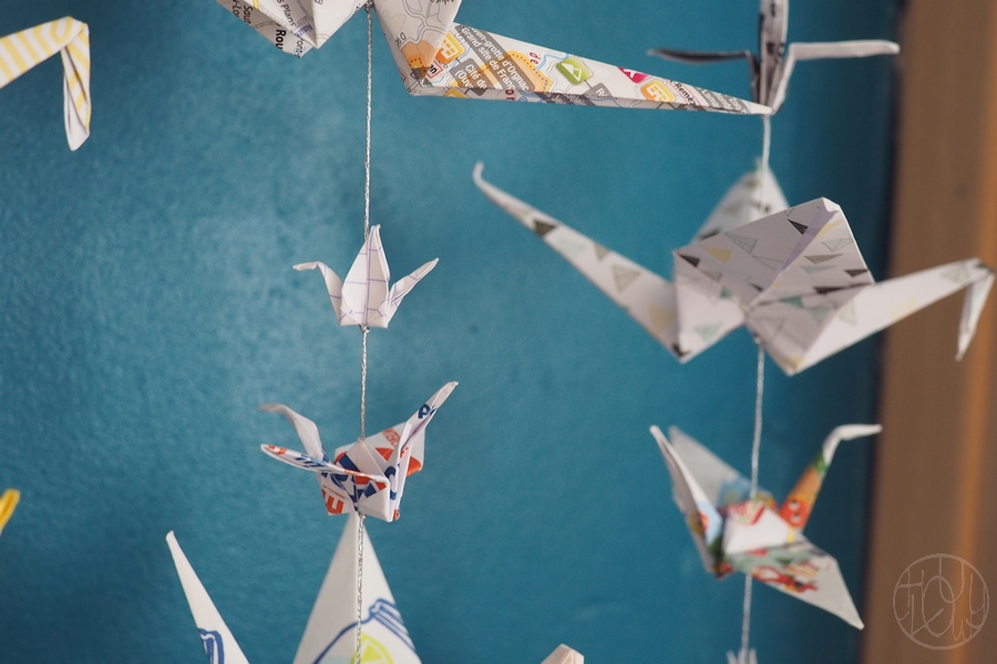 Le mobile origami participatif de bébé renarde