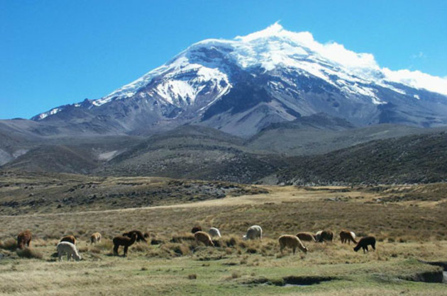 Le volcan Chimborazo, 6 310 m