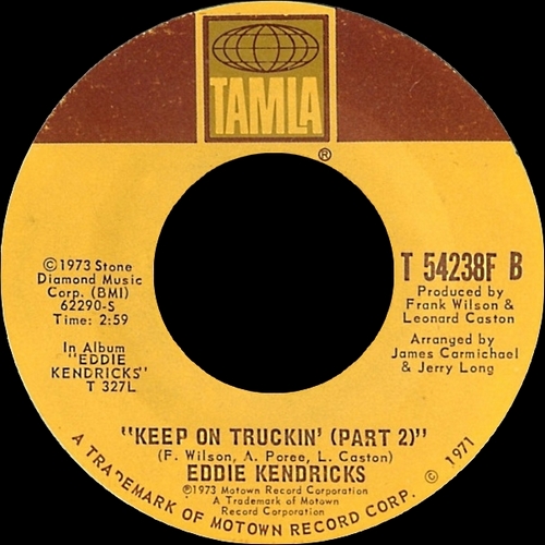 Eddie Kendricks : Album " Eddie Kendricks " Tamla Records T 327L [ US ]