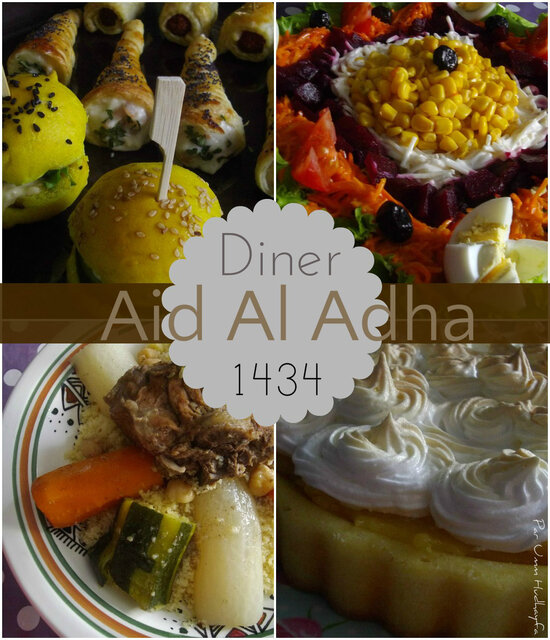 Diner Aid Al Adha {ou idée Menu}