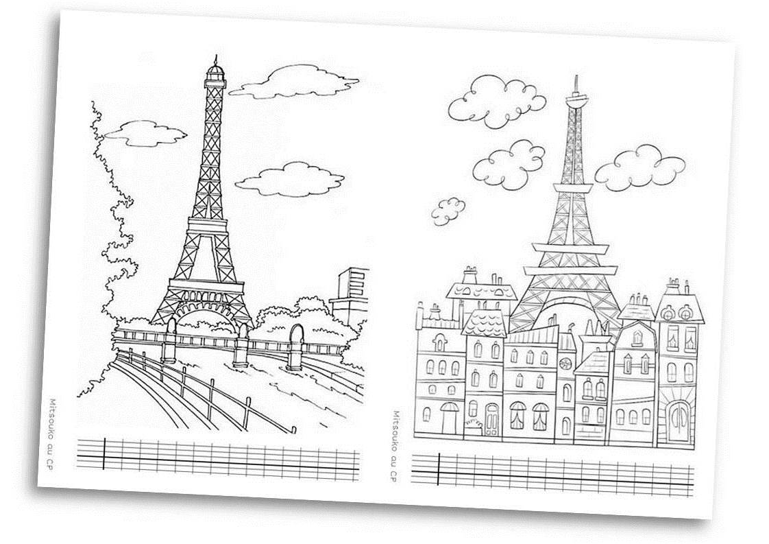 Dessiner La Tour Eiffel Maternelle Paris et la tour Eiffel - Mitsouko à l'école