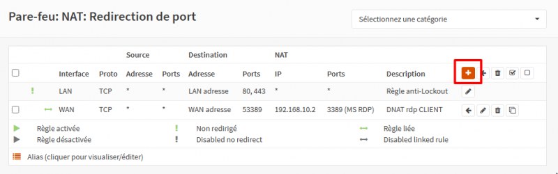 DNAT sur OPNsense (Port Forwarding)