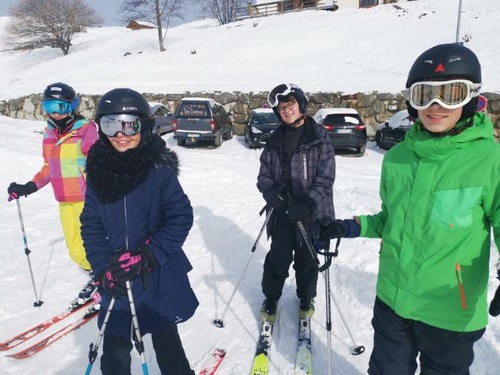 Les 5e à la montagne : tout est au vert... rouge ou noir !