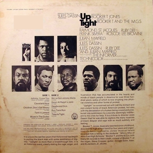 1968 : Album " Up Tight [ Music From The Score Of The Motion Picture ] " Stax Records STS 2006 [ US ]