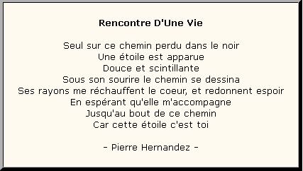 rencontre amoureuse poesie