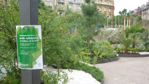 Jardin éphémère place de la gare (25 juin 2011)