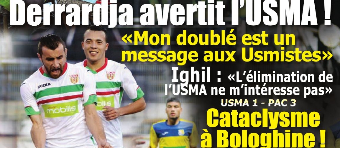 Jeudi 17.12.2015 au stade du 20 Août coupe MCA-USM Oran 2-0