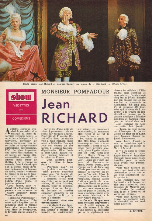 article paru dans Le Pélerin n°4650, en 1972