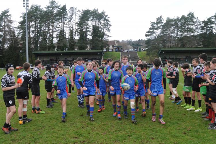 2018-03-25 : U14 à l'avant match de l'USA
