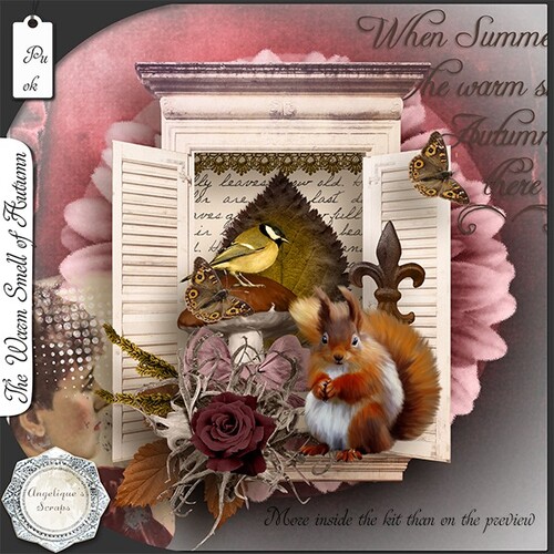 Kit and Templatepack The Warm Smell of Autumn d'Angelique's Scrap