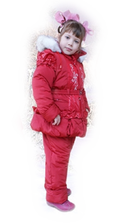 Enfants vétus en tenues hivernale