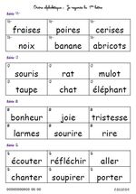 Ordre alphabétique: jeux pour APE ou pour apprendre en s'amusant
