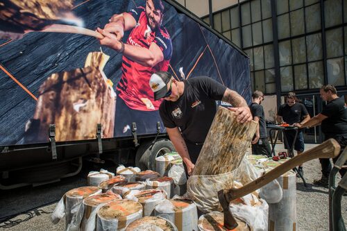 Bûcheronnage sportif, Stihl Timbersports® fournit le bois de compétition de qualité nécessaire au bon déroulement des épreuves.jpg