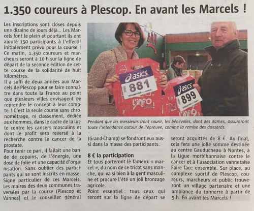 Les "Marcels à Plescop" - Revue de presse 2014...