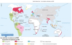 Empires coloniaux en 1815