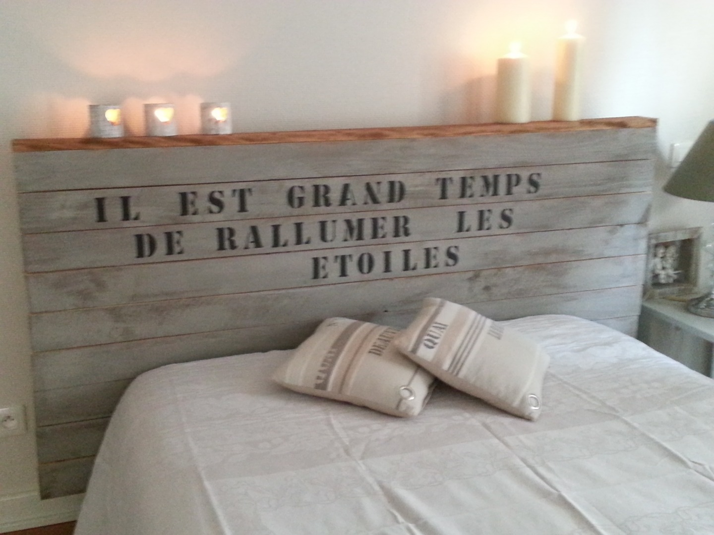 Tete de lit fabrication maison