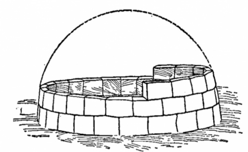 Fabrication d'un igloo