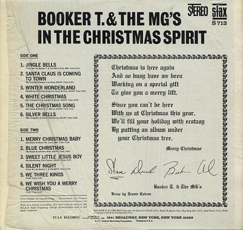 1967 : Album " In The Christmas Spirit " Stax ‎Records S 713 [ US ]