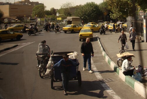 Dans les rues de Téhéran