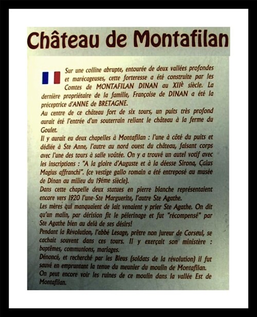 #Château de Montafilan #Corseul 22130