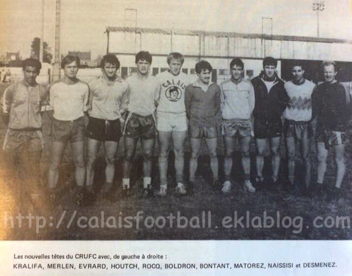 Photo    CRUFC      Les recrues de la saison 1985/1986 